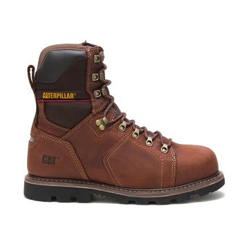 Caterpillar Alaska 2.0 8" Vízálló Thinsulate™ Steel Toe Férfi Munkabakancs Barna | HU2557EX