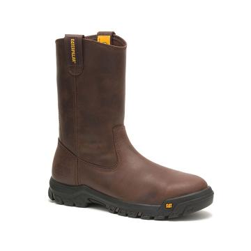 Caterpillar Drawbar Steel Toe Férfi Munkabakancs Barna | HU2451TV