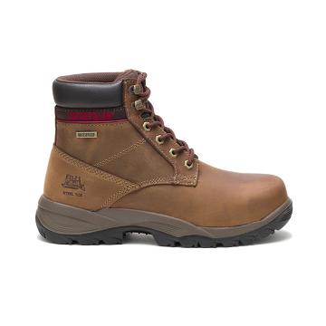 Caterpillar Dryverse 6" Vízálló Steel Toe Női Munkavédelmi Bakancs Barna | HU2755NB