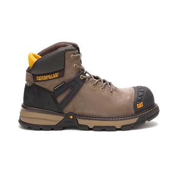 Caterpillar Excavator Superlite Vízálló Carbon Composite Toe Férfi Vízálló Bakancs Taupe | HU2494FM