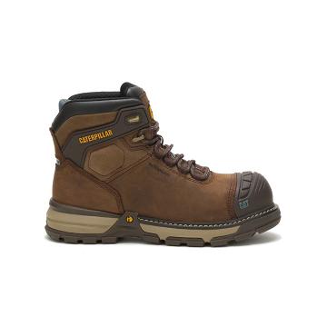 Caterpillar Excavator Superlite Vízálló Thinsulate™ Carbon Composite Toe Női Vízálló Bakancs Kávé | HU2819YU