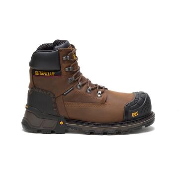 Caterpillar Excavator XL 6" Vízálló Composite Toe Férfi Munkabakancs Barna | HU2583EX
