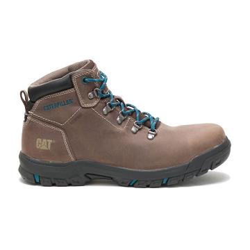 Caterpillar Mae Steel Toe Vízálló Női Munkavédelmi Bakancs Taupe | HU2766GL