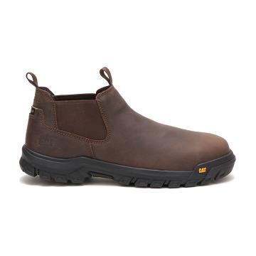 Caterpillar Outline Steel Toe Férfi Munkabakancs Kávé | HU2438KI