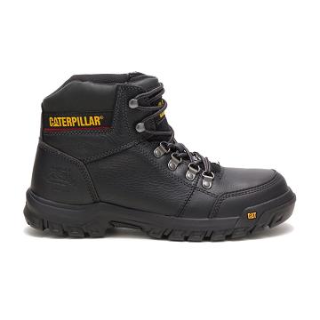 Caterpillar Outline Steel Toe Férfi Munkabakancs Fekete | HU2564CE