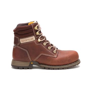 Caterpillar Paisley 6" Steel Toe Női Munkavédelmi Bakancs Kávé | HU2777RW