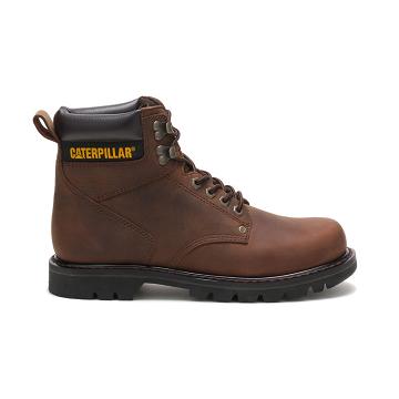 Caterpillar Second Shift Férfi Munkavédelmi Bakancs Kávé | HU2370IS