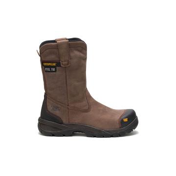 Caterpillar Spur Steel Toe Férfi Munkabakancs Barna | HU2441GL