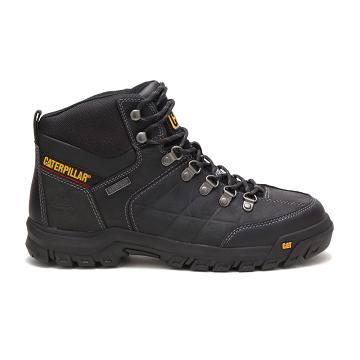 Caterpillar Threshold Vízálló Steel Toe Férfi Munkabakancs Fekete | HU2567LH