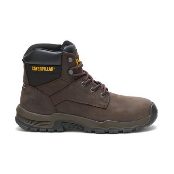 Caterpillar Upholder Vízálló Steel Toe Férfi Munkavédelmi Bakancs Kávé | HU2434CE